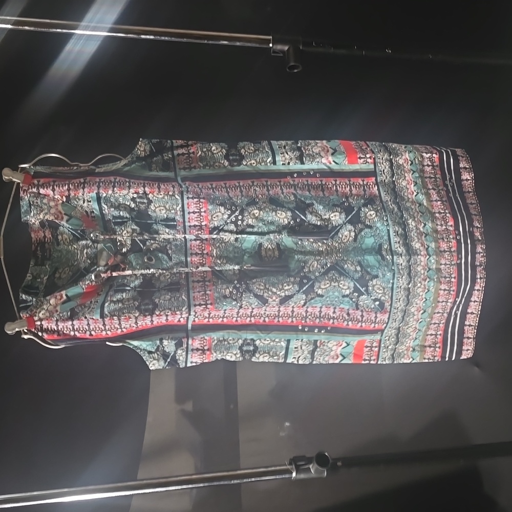 TRIBAL FEMME INDIE PATTERNED SUNDRESS-SIZE: MEDIUM
